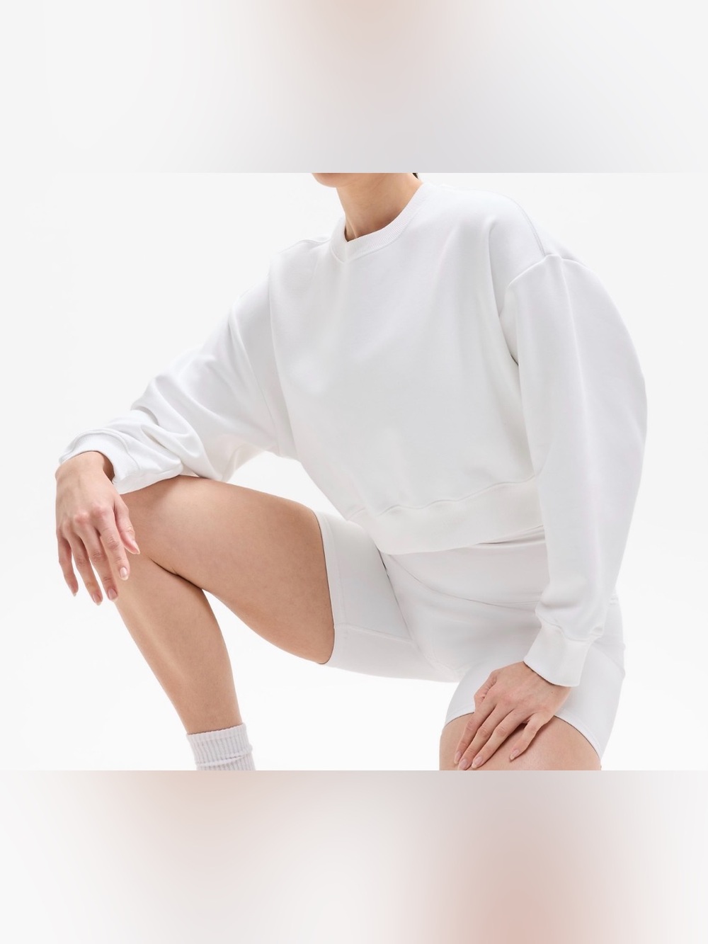 Athleta•Heavyweight Terry Ultra Crop Crew Sweatshirt•Size XS•NWT